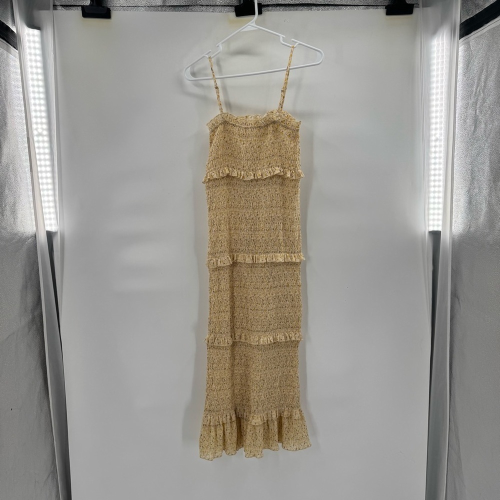 Mable yellow Sleeveless ribbed Dress size S